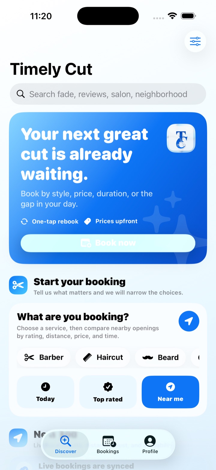 Timely Cut iPhone app screenshot